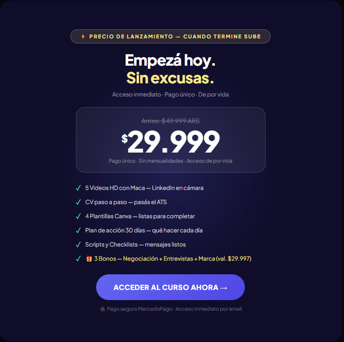 El Método Maca Recluta: Conseguí empleo en 30 días