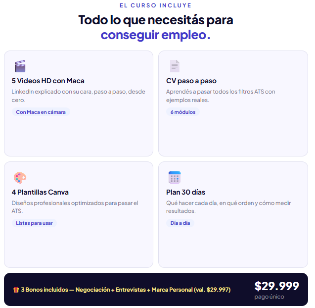 El Método Maca Recluta: Conseguí empleo en 30 días